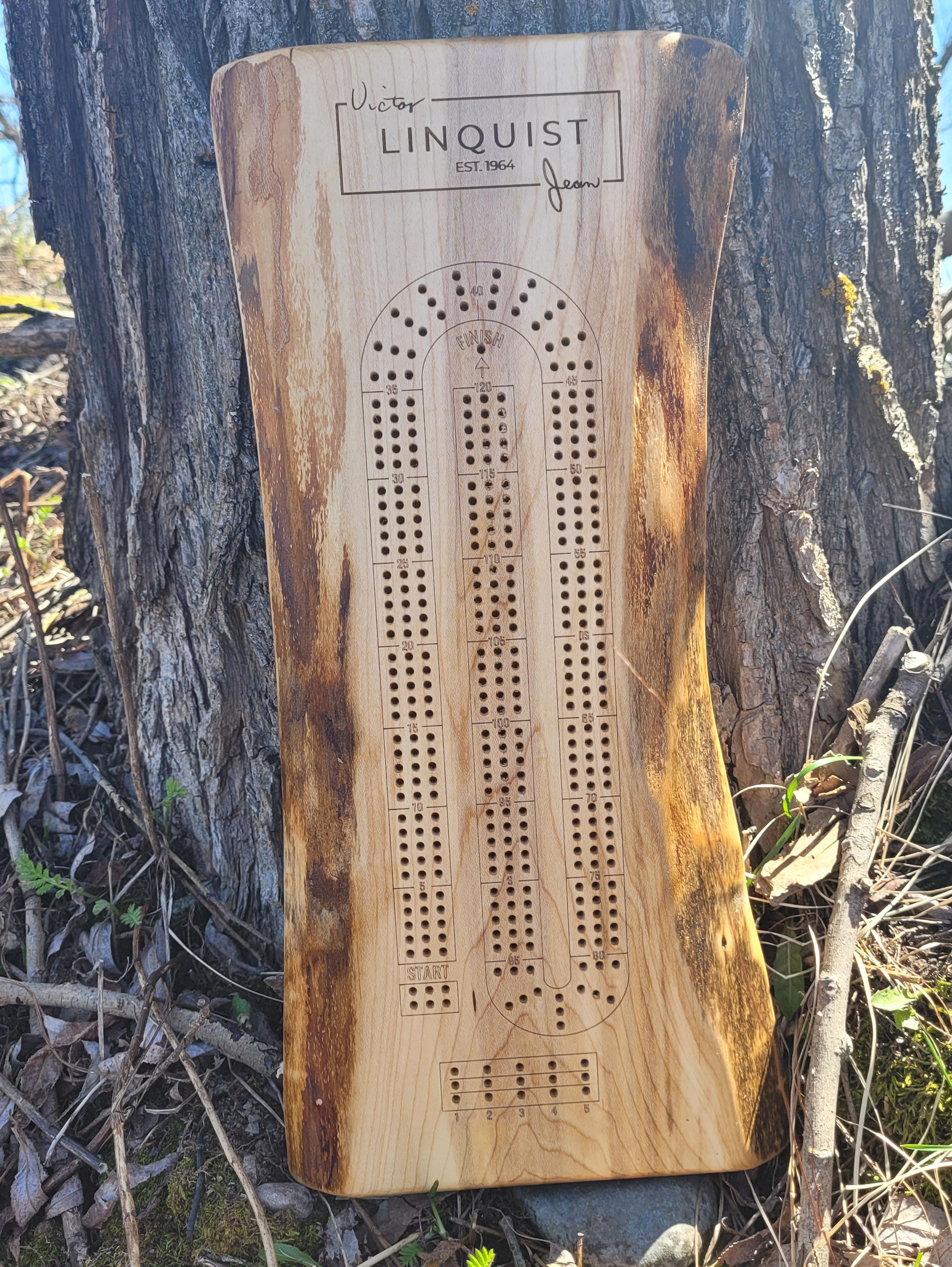 Walnut live edge crib board