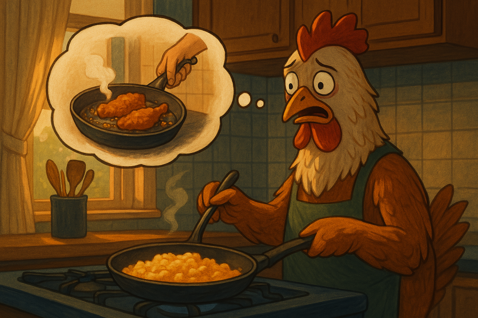 chicken has paradoxical life crisis