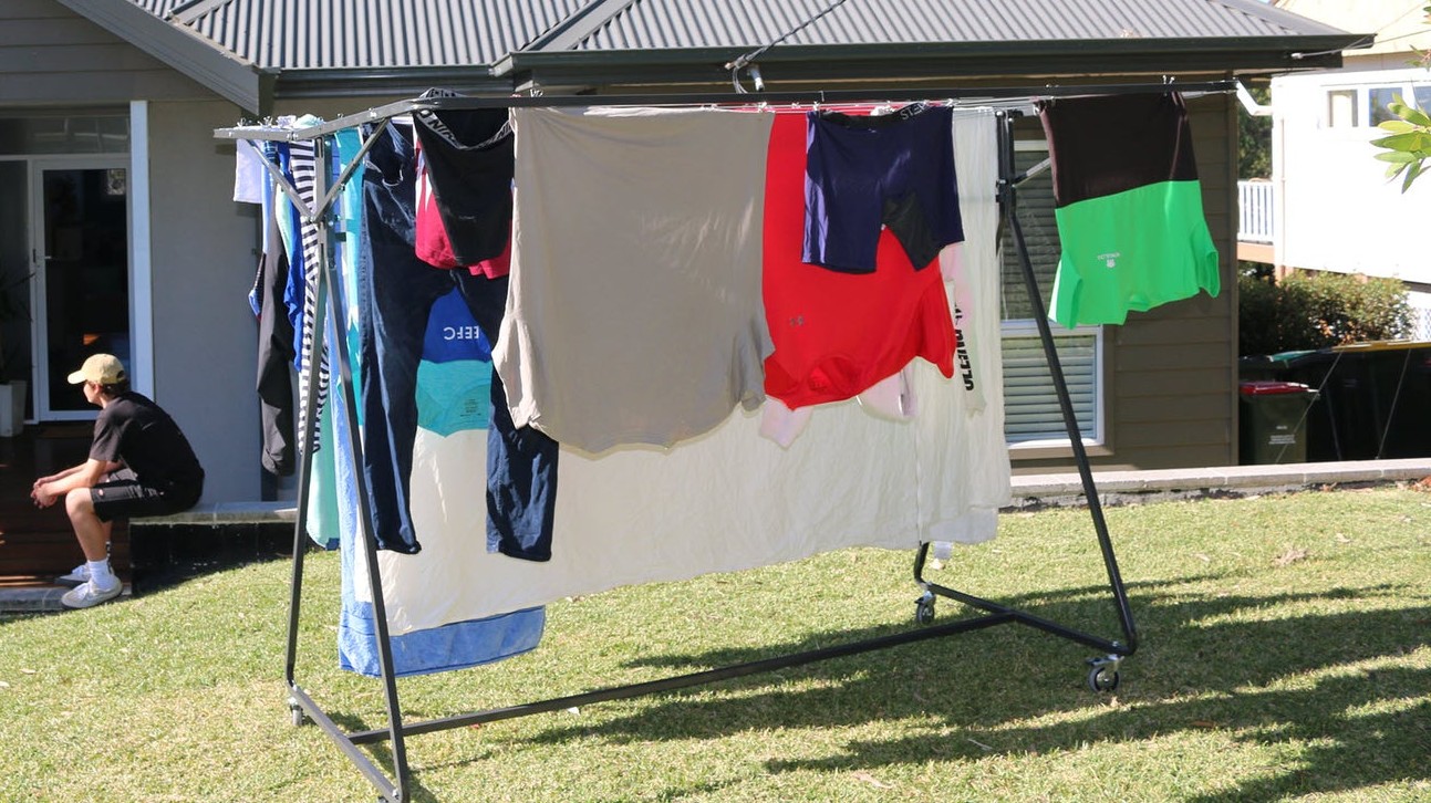 best portable clotheslines australia: Hills 3 Tier Mobile tower clothes airer