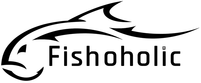 Black and white Fishoholic logo