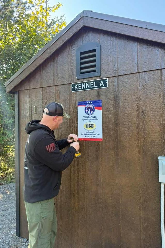 jason johnson puts up nasc sign