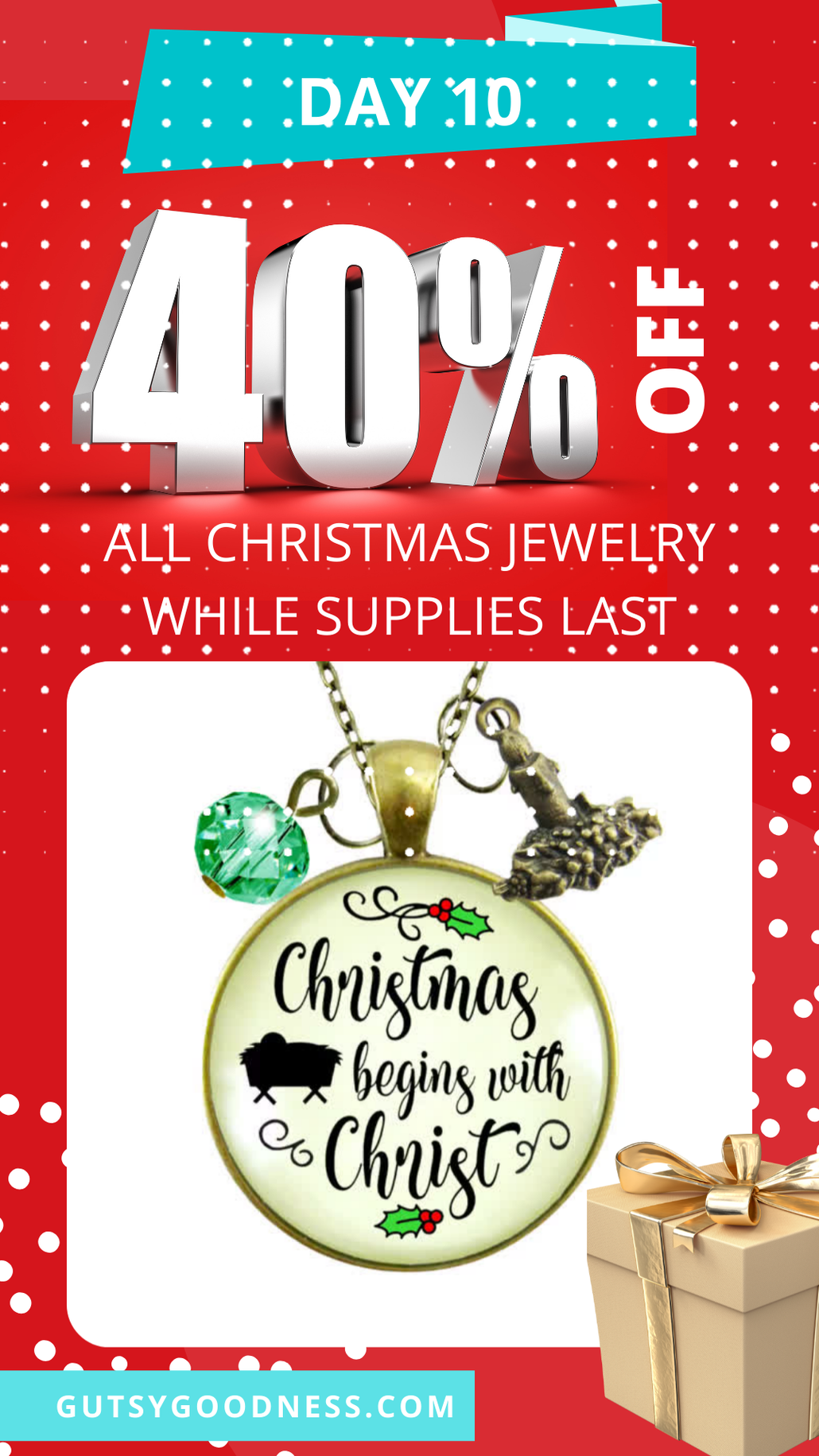 DAY 10: 40% OFF CHRISTMAS JEWELRY