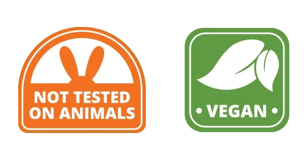 No added Synthetic chemicals | 90%+ natural origin + not tested on animals | Vegan