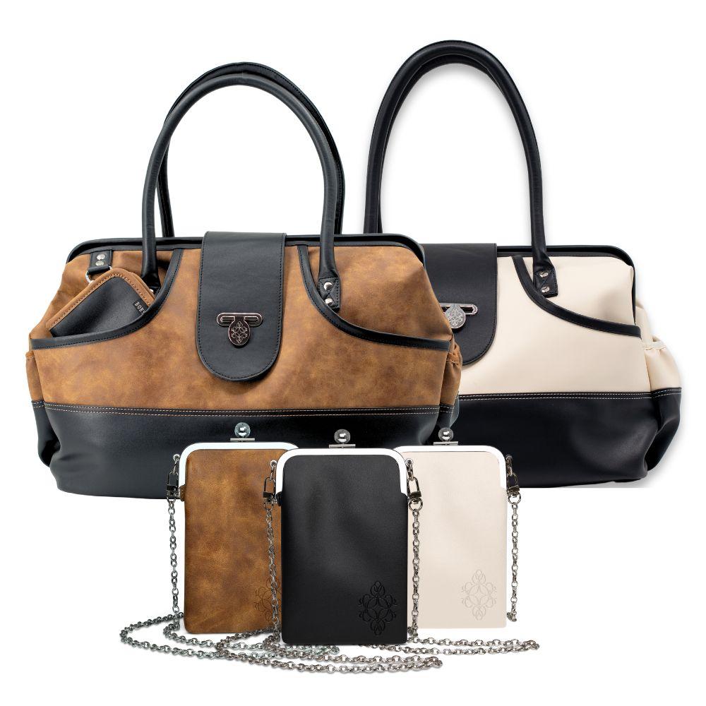 duffel bag for women with crossbody eyeglass case