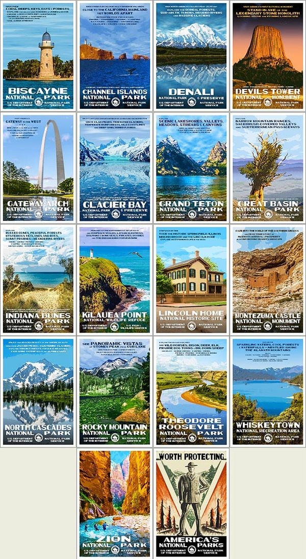 Series D | National Park Postcards