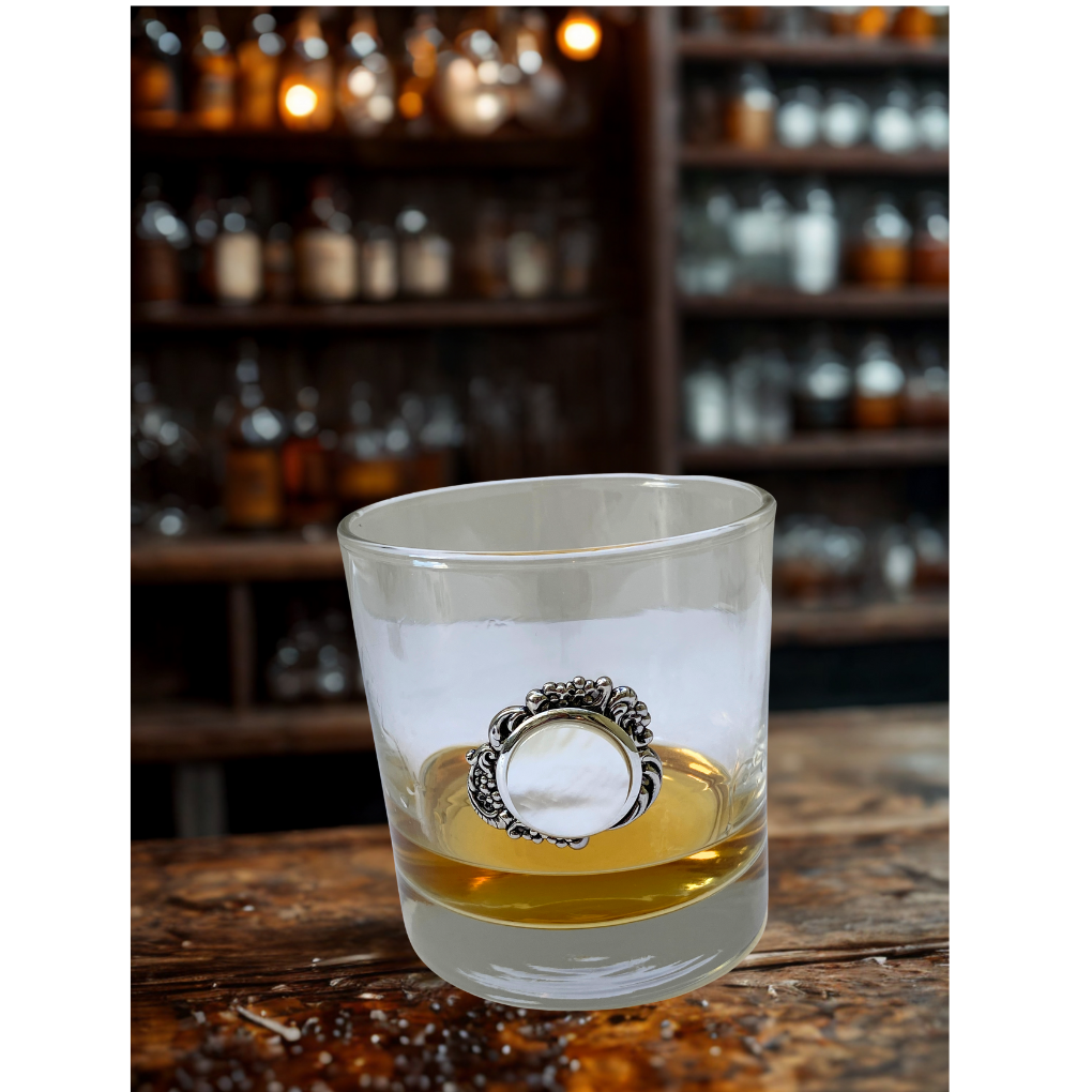 Bourbon Glass with Mother of Pearl to Celebrate 30th Anniversary