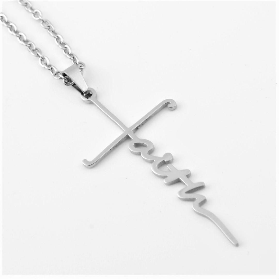 Faith Cross Necklace The Positive Christian