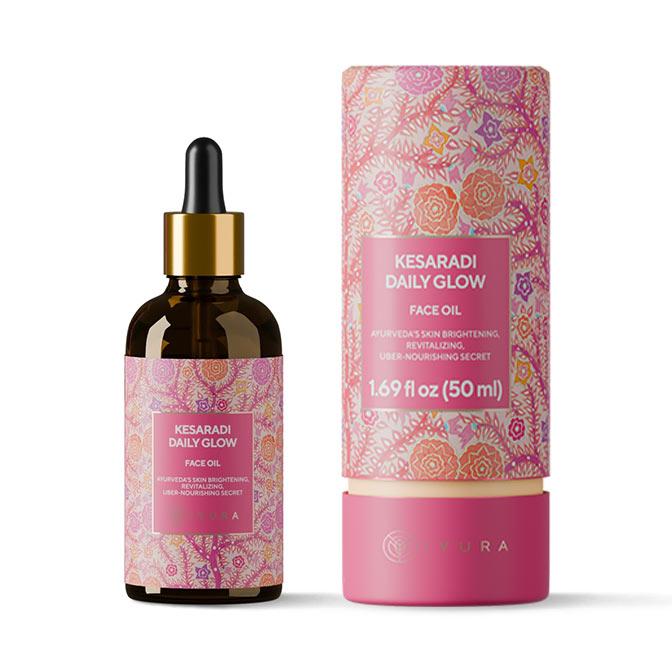 Kesaradi Oil - Face Oil Moisturizer for Dry Skin or Sensitive Skin - Natural Skincare for Glowing Skin Face oil iYURA 