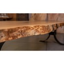 live edge ash wood slab table