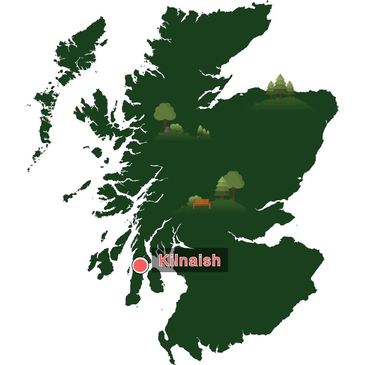 Kilnaish Location map