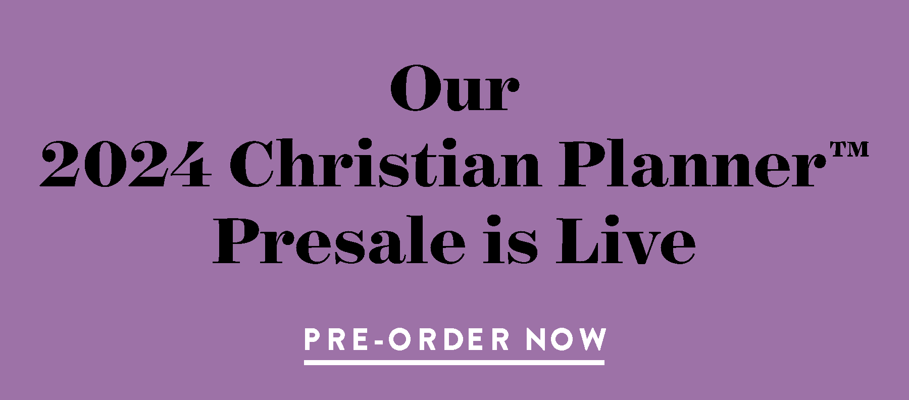 2024 Christian Planner PreSale
