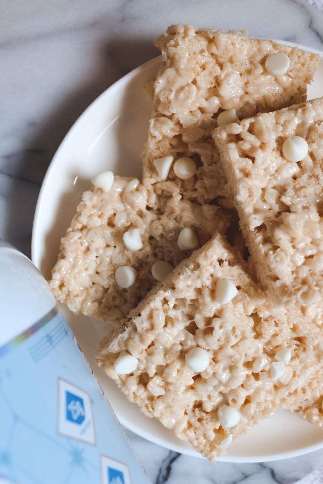 Healthier You White Chocolate Protein Rice Krispie Treats Astroflav