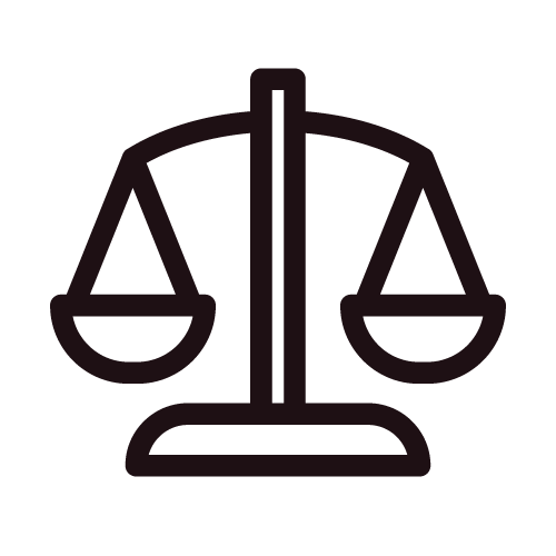 Balanced scale.