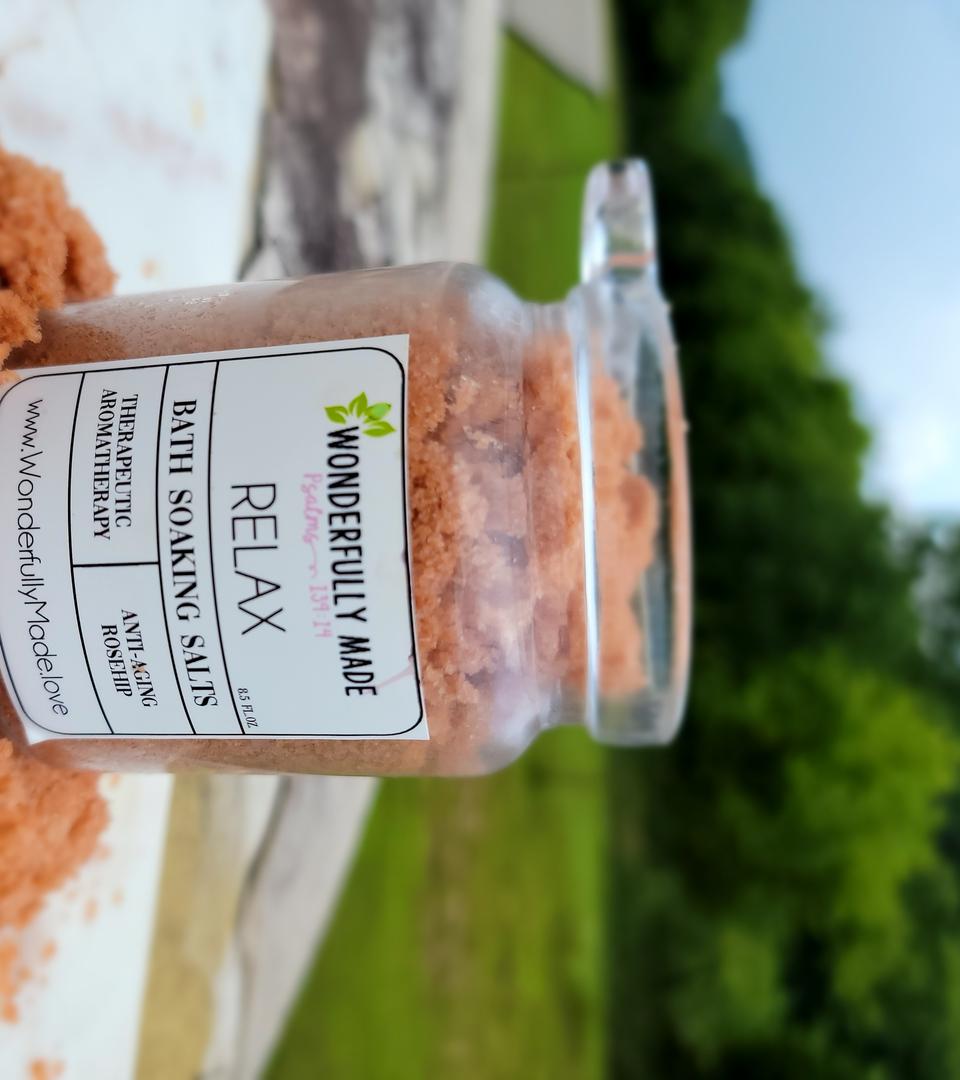 relax bath soaking salts
