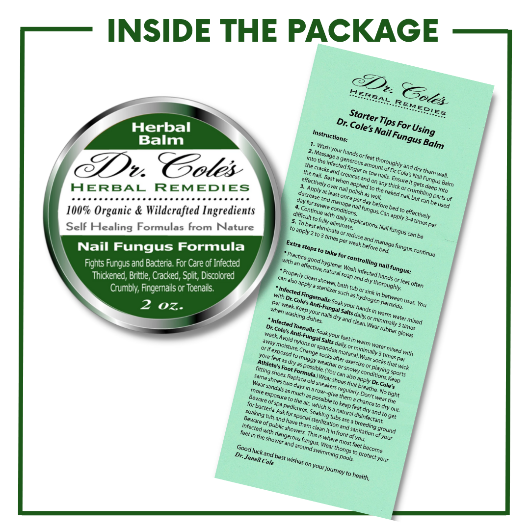 Dr. Coles Nail Fungus Balm Inside the Package