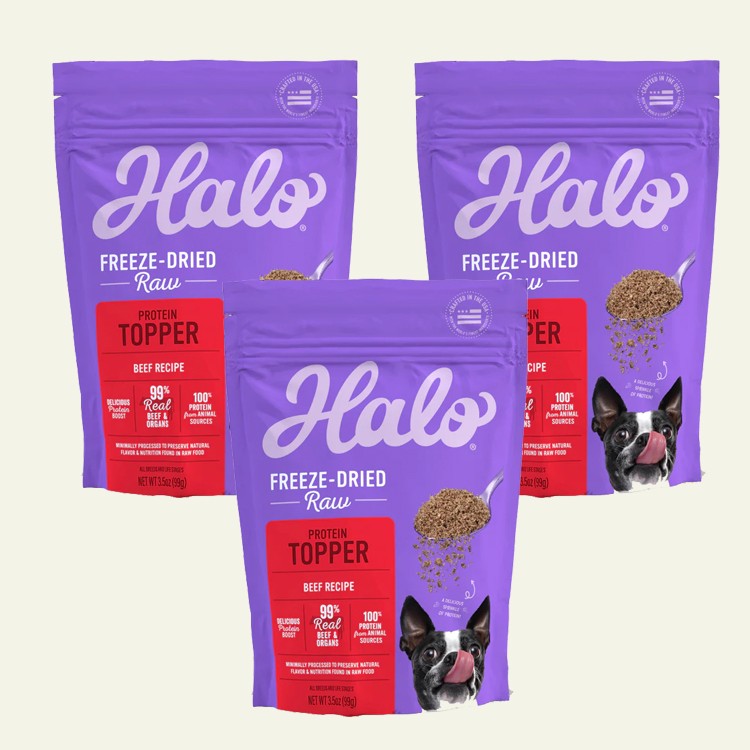 Halo Freeze Dried Raw Protein Topper 3.5oz bag