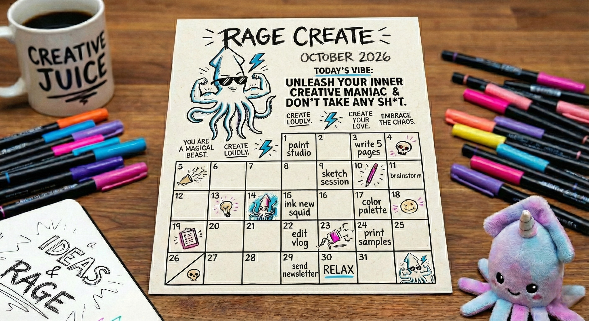 Printable Affirmation Calendar: Design Your Daily Magic