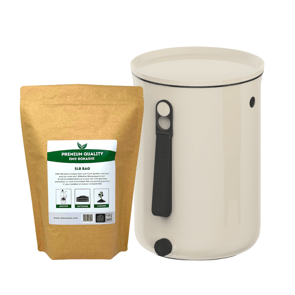 Odor-Free Kitchen Compost Bin - Cream White, 2.5 gal