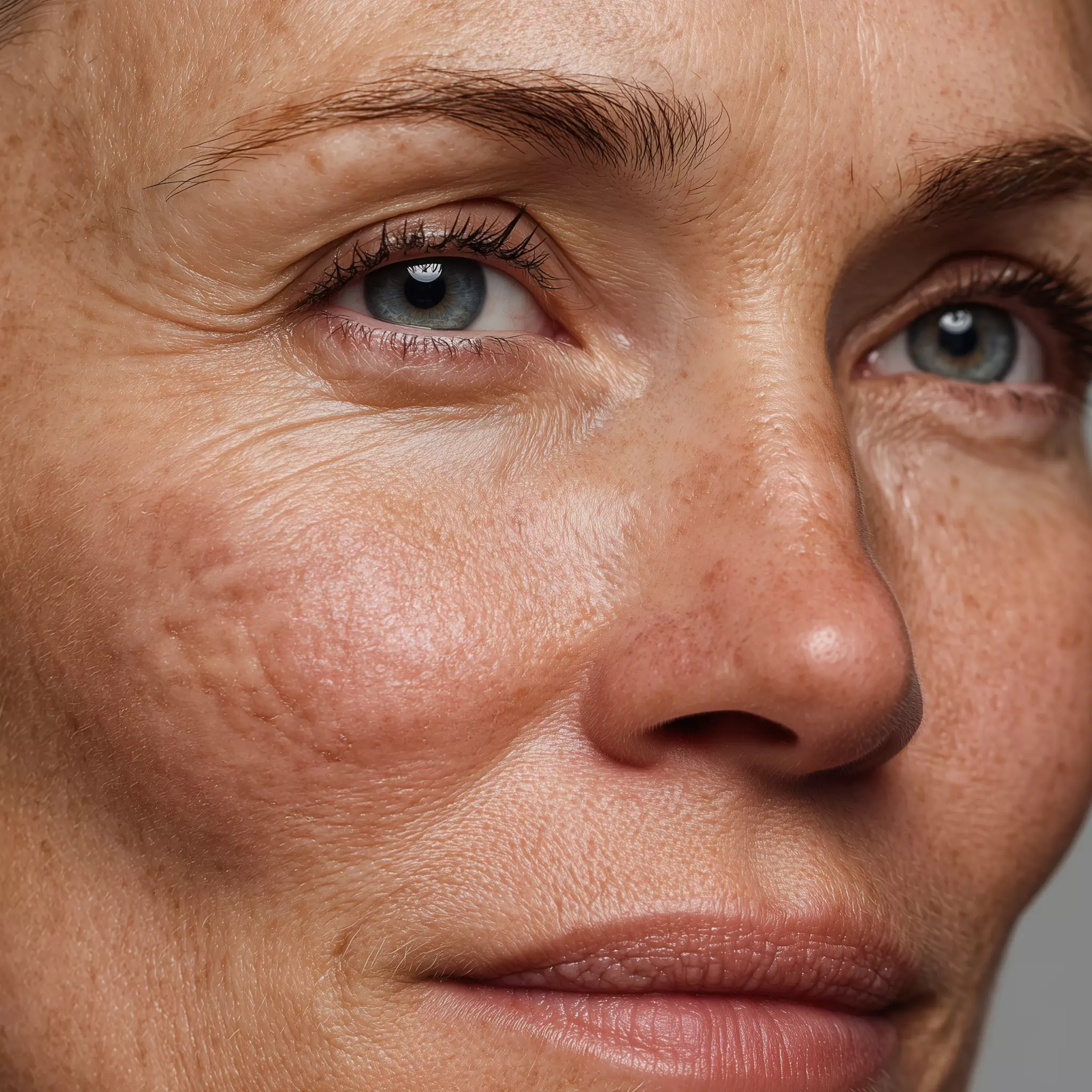 Women with skin issues like flakes and dry skin, Clogged pores