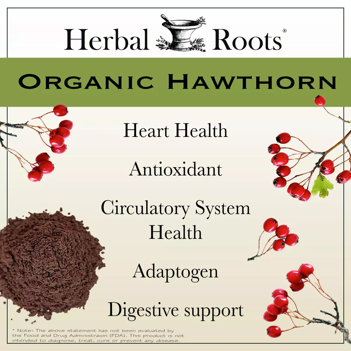 Supplement facts for Herbal Roots Korean Ginseng