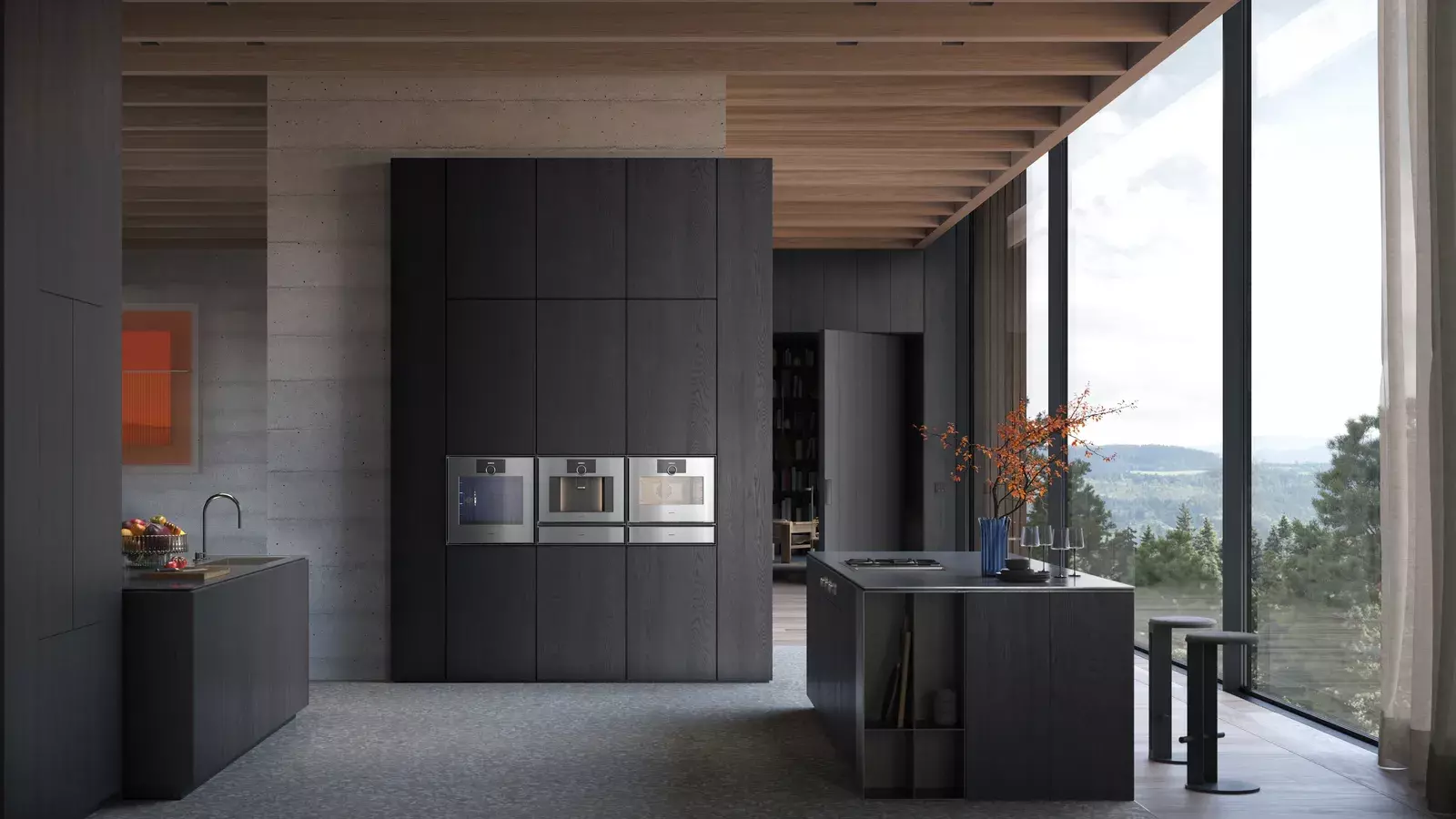 Horno Gaggenau Series 400 en acero y cristal