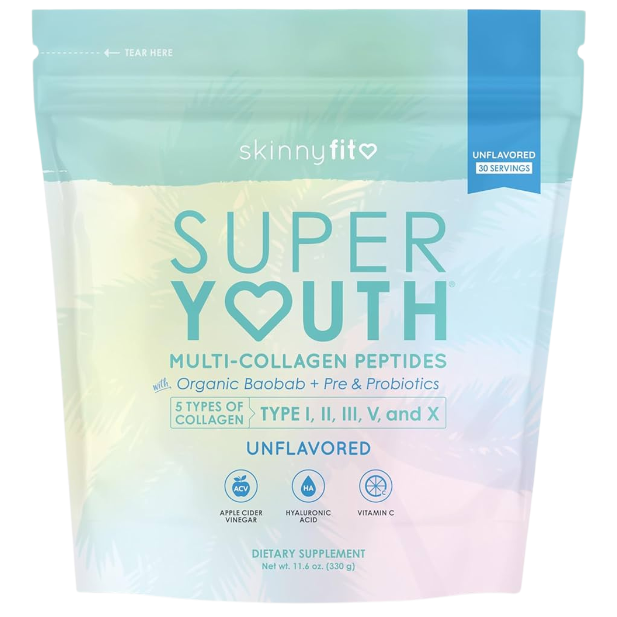 SkinnyFit Super Youth collagen supplement bag