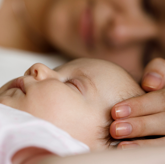 Mother and newborn baby