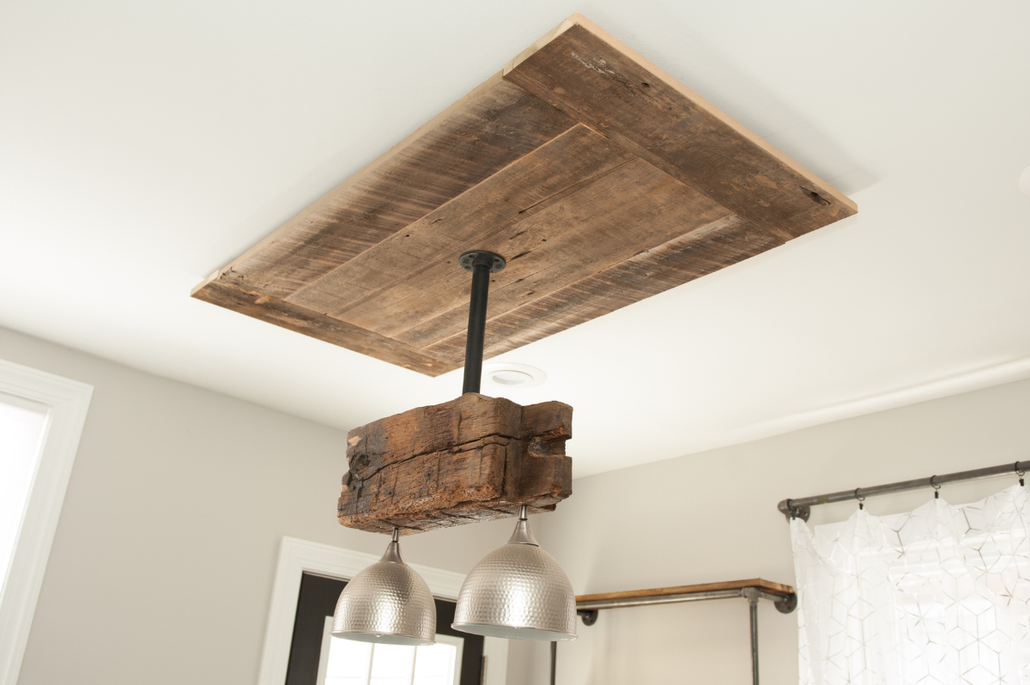 Solid Wood Planks Light Fixture