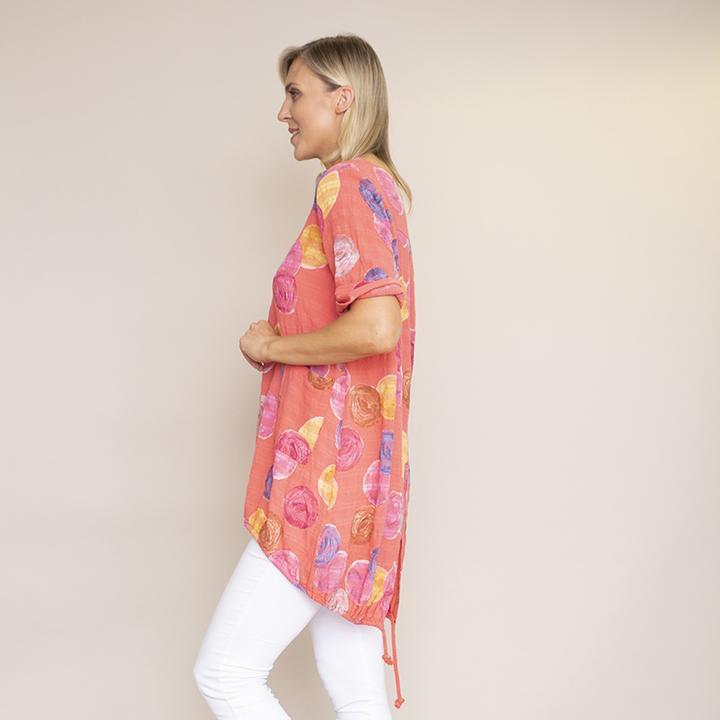 Grace Bubble Top (Coral)