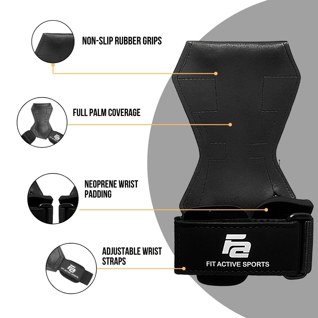 Closeup of man wearing lever weightlifting belt in black