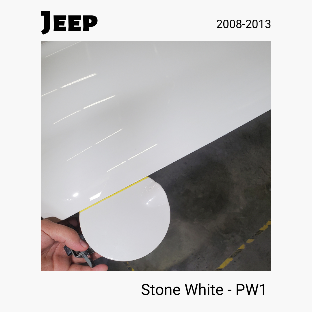 2008-2013 Jeep Grand Cherokee Stone White (PW1) - ReveMoto Custom Paint Match