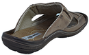Evander - Mens open toe slides - Reindeer leather