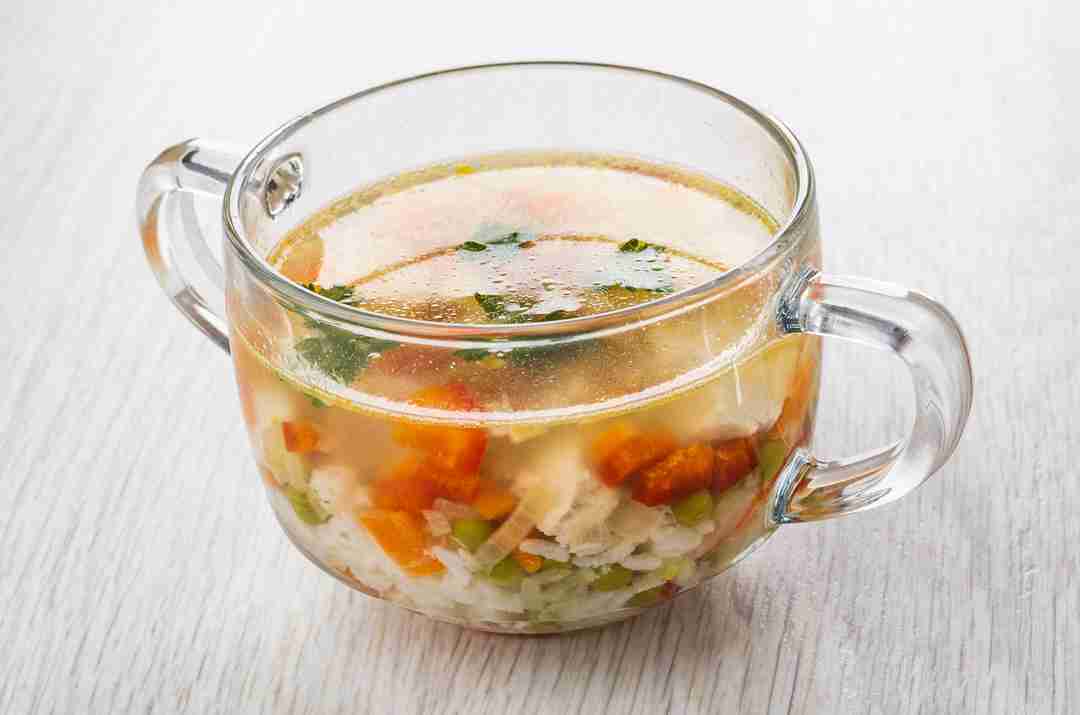 Chicken and cauliflower rice soup