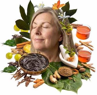 Abstract women in ayurveda