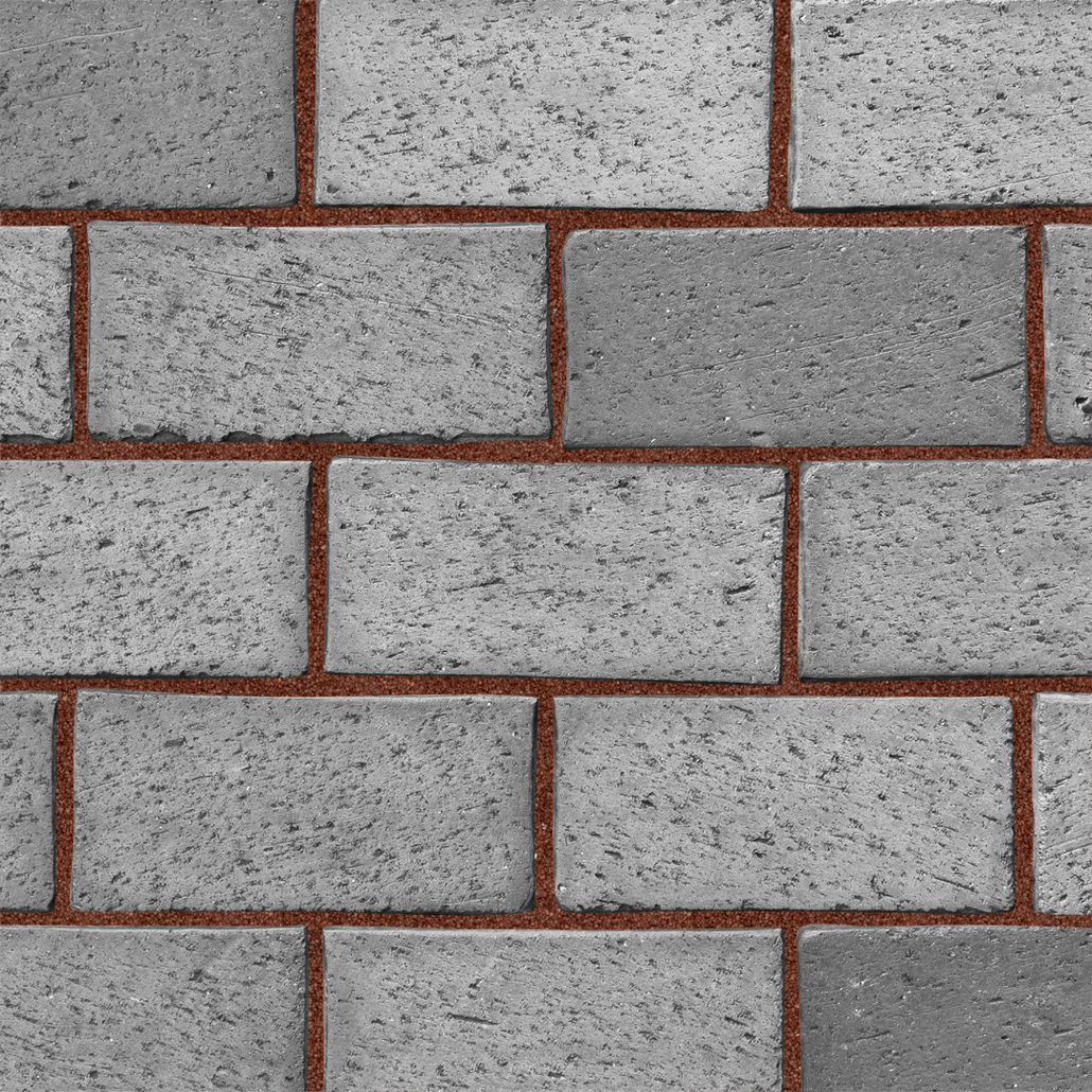 rust red in gyro brick pavers