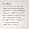ingredients list