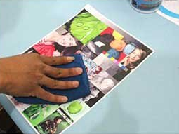 cara stiker laminating