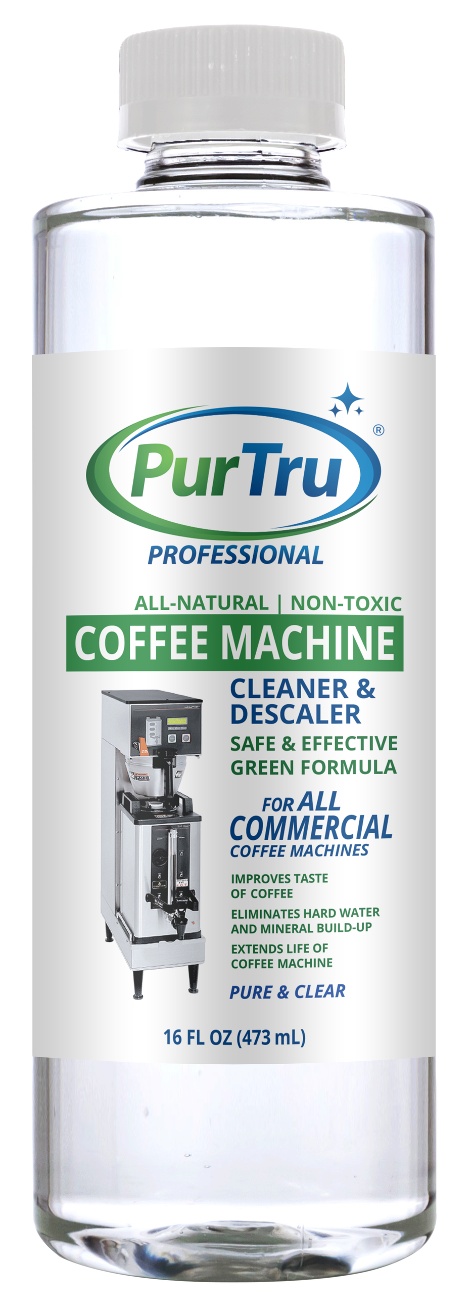 PurTru® PROFESSIONAL Coffee Machine Cleaning & Descaling Solution