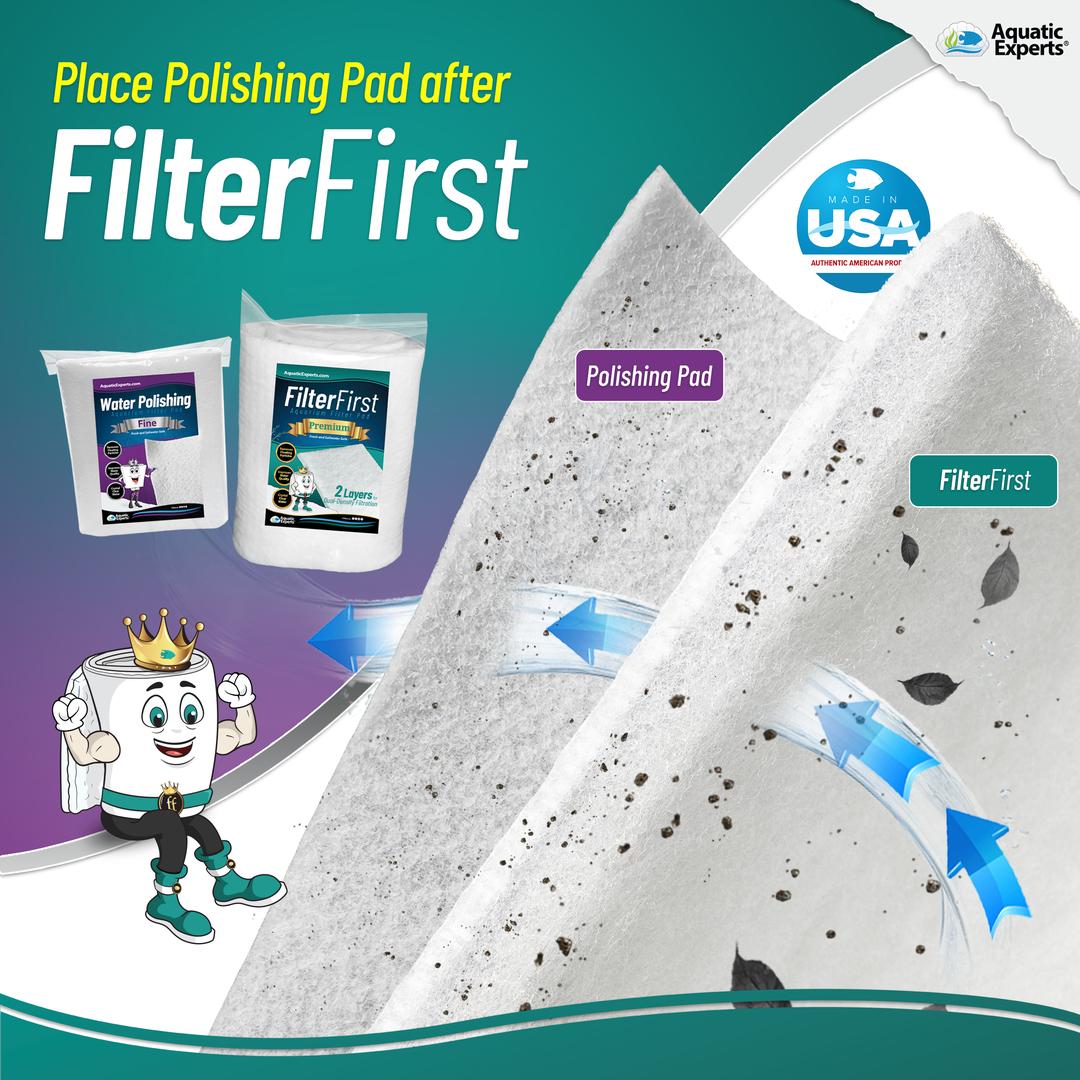 Aquarium Bundle includes Filter First 12 x 72 and Polishing Pad 100 – Aquatic  Experts