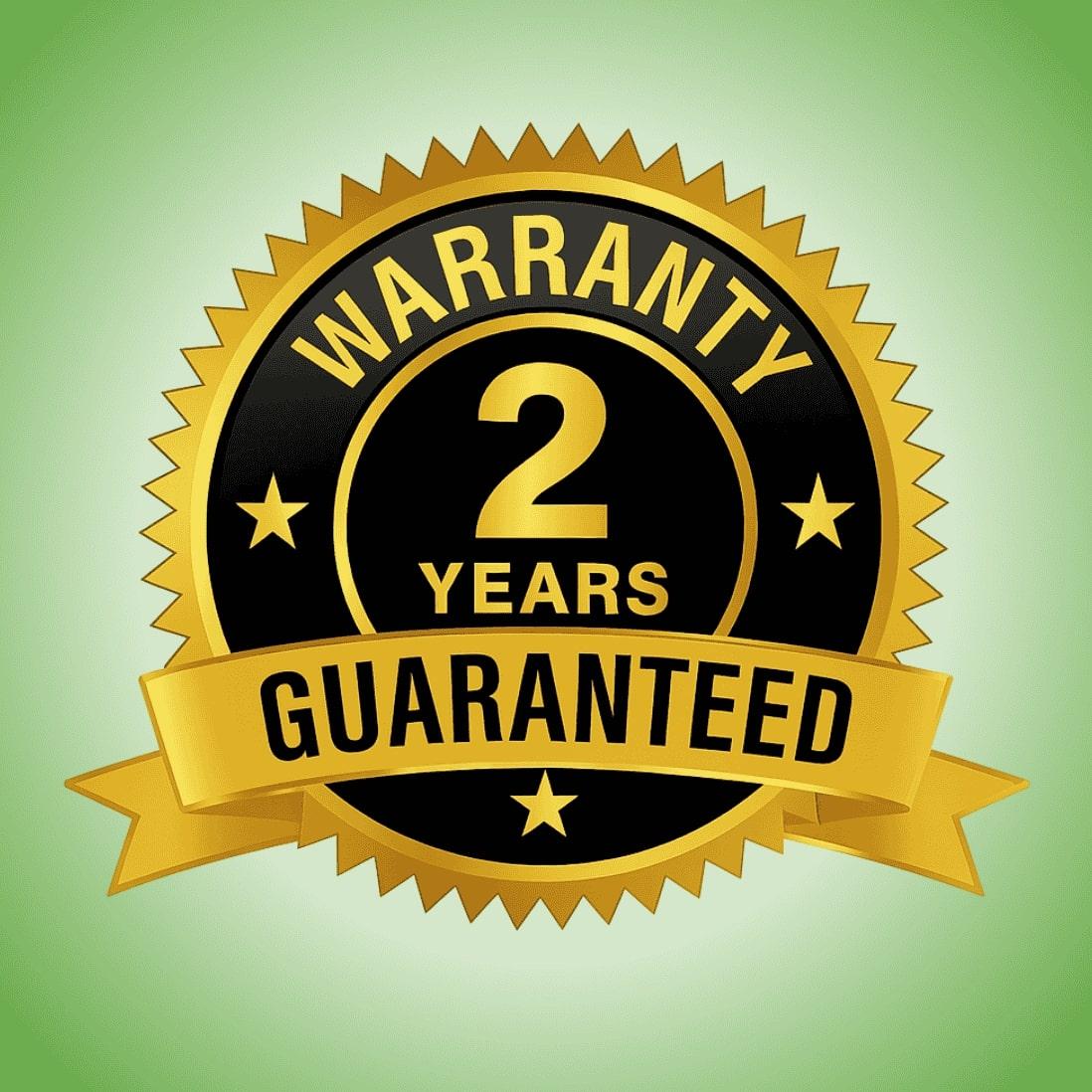 2 Year Warranty Badge