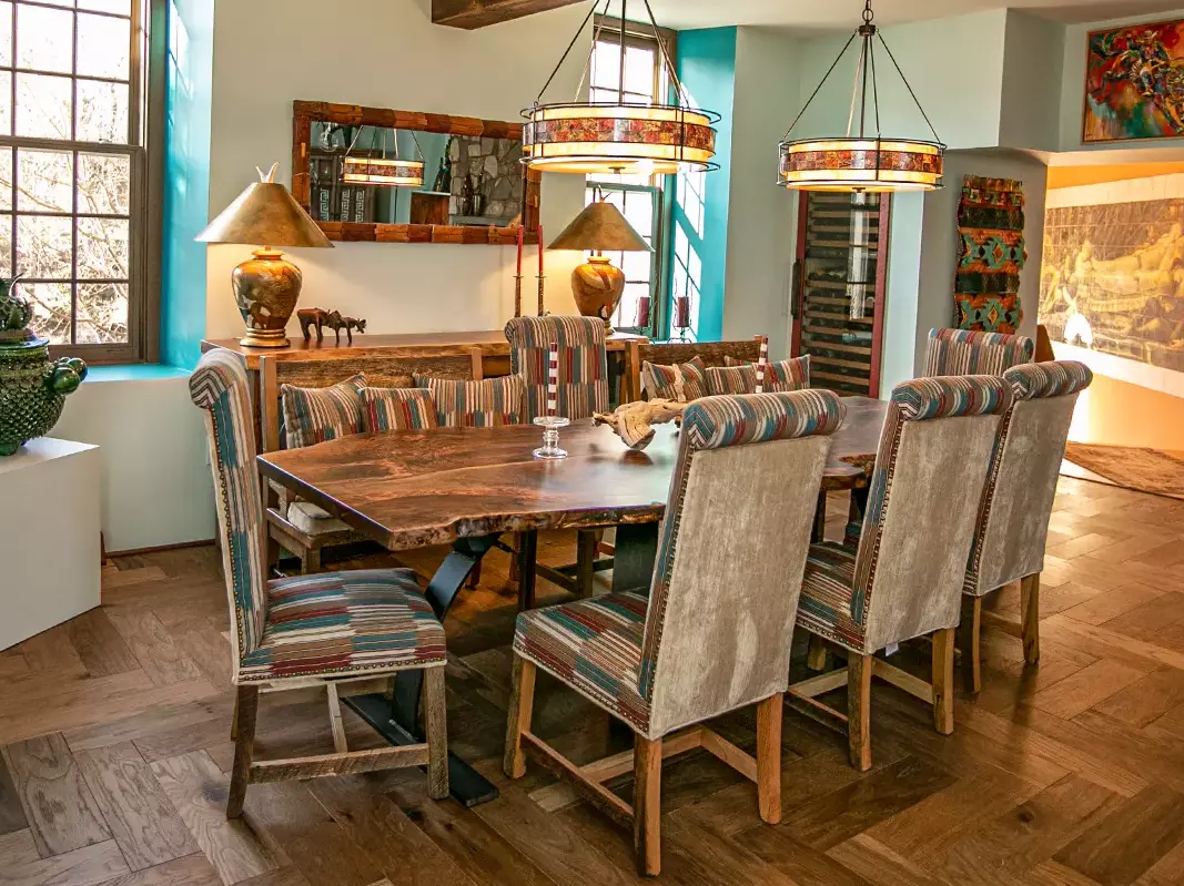 Santa Fe-Inspired Dining Room