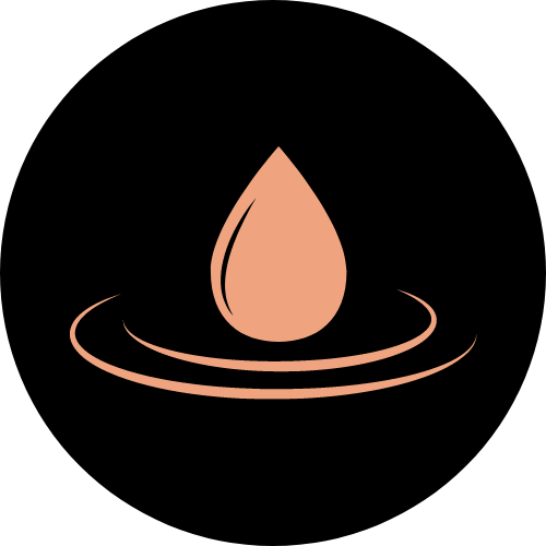 light orange oil drop