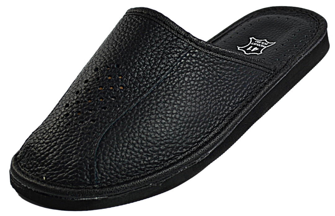 Faith - Mens leather house slippers - Reindeer Leather