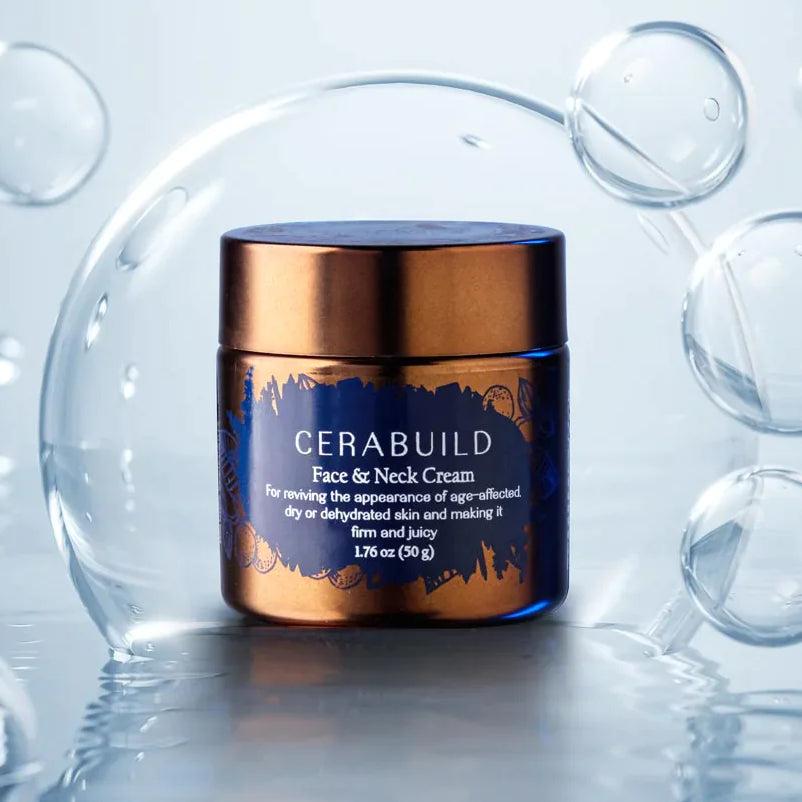 Cerabuild jar surrounded by water bubbles