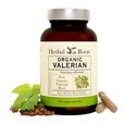 Bottle of Herbal Roots Organic Valerian supplement