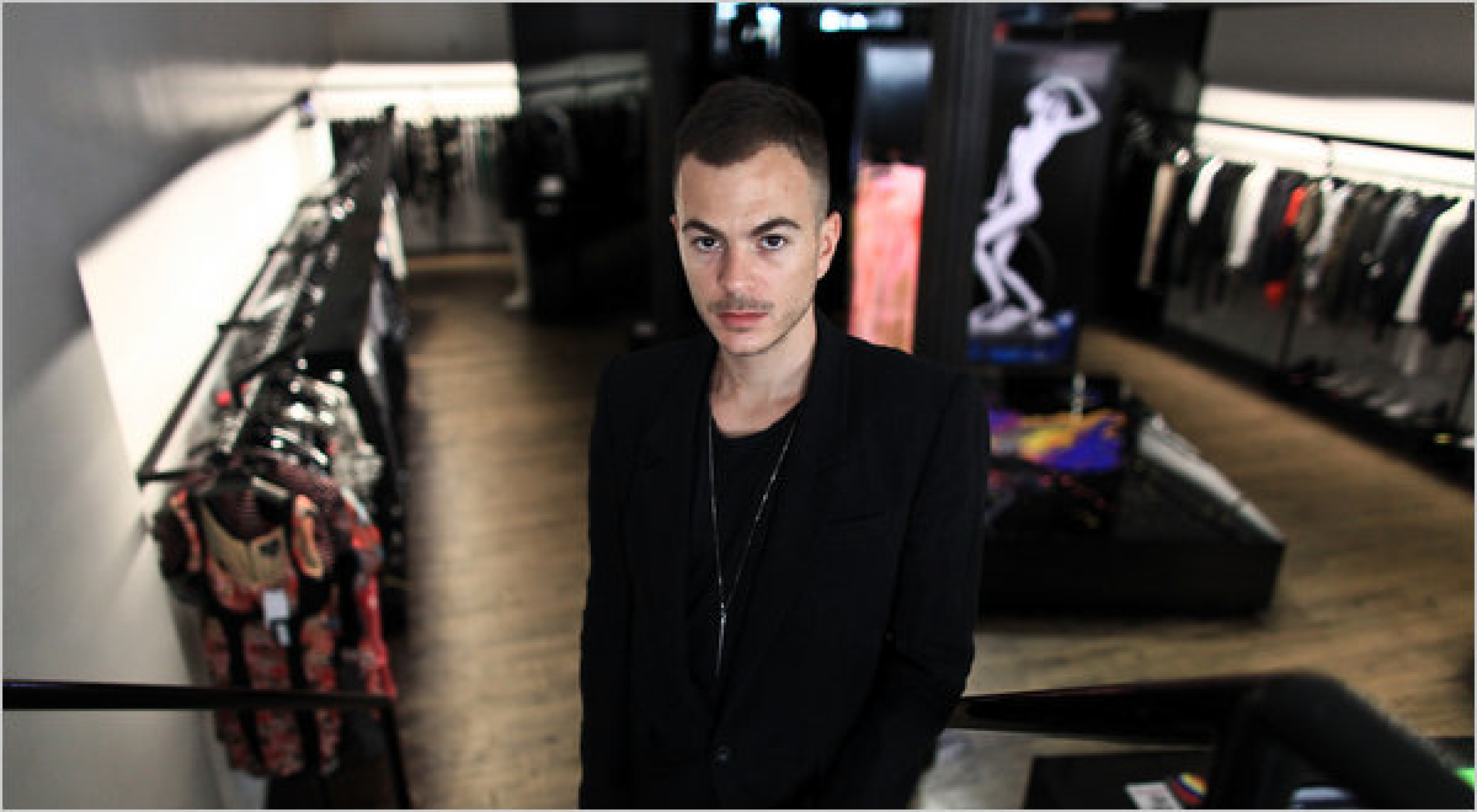 Joseph Quartana in front of Seven New York, 2011. Photo by the NY Times.