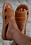 Jase - Mens open toe leather slides - Reindeer Leather
