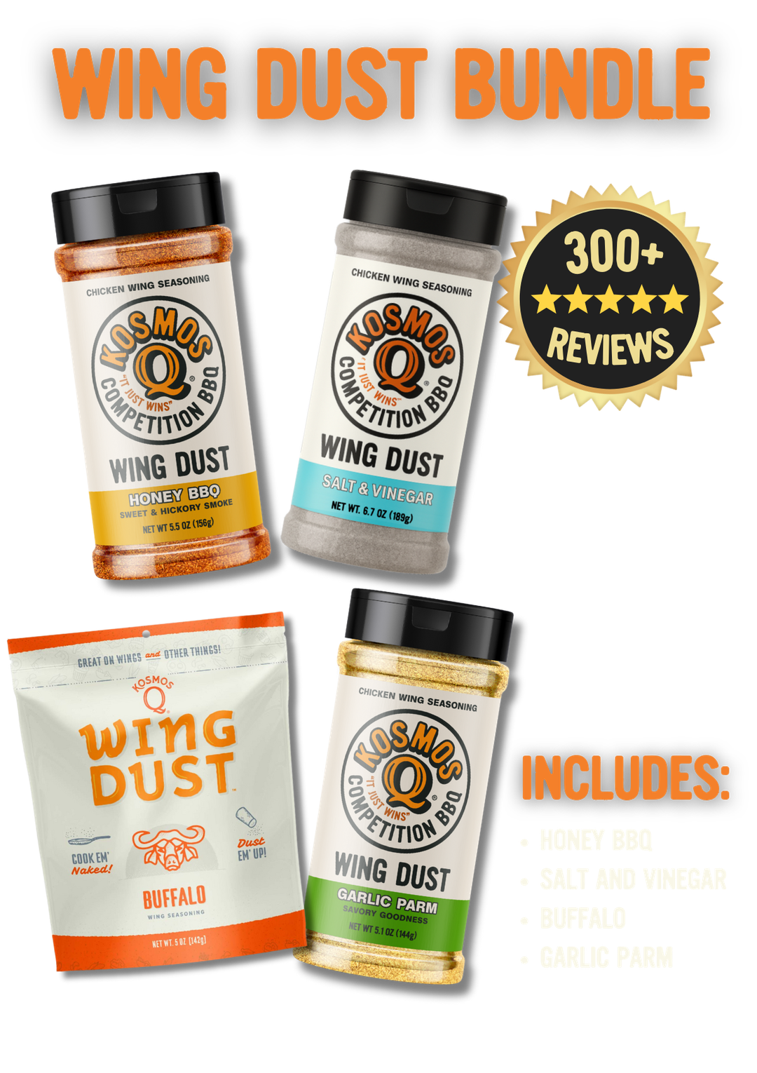 Kosmo's Q Wing Dust® The All-Star Wing Dust Bundle