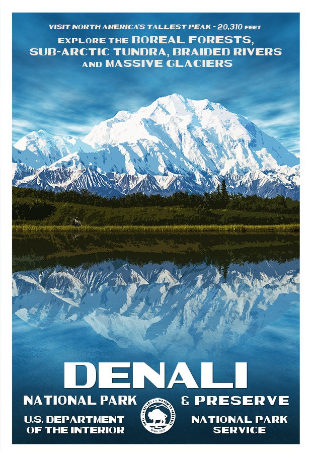 Denali National Park | National Park Posters