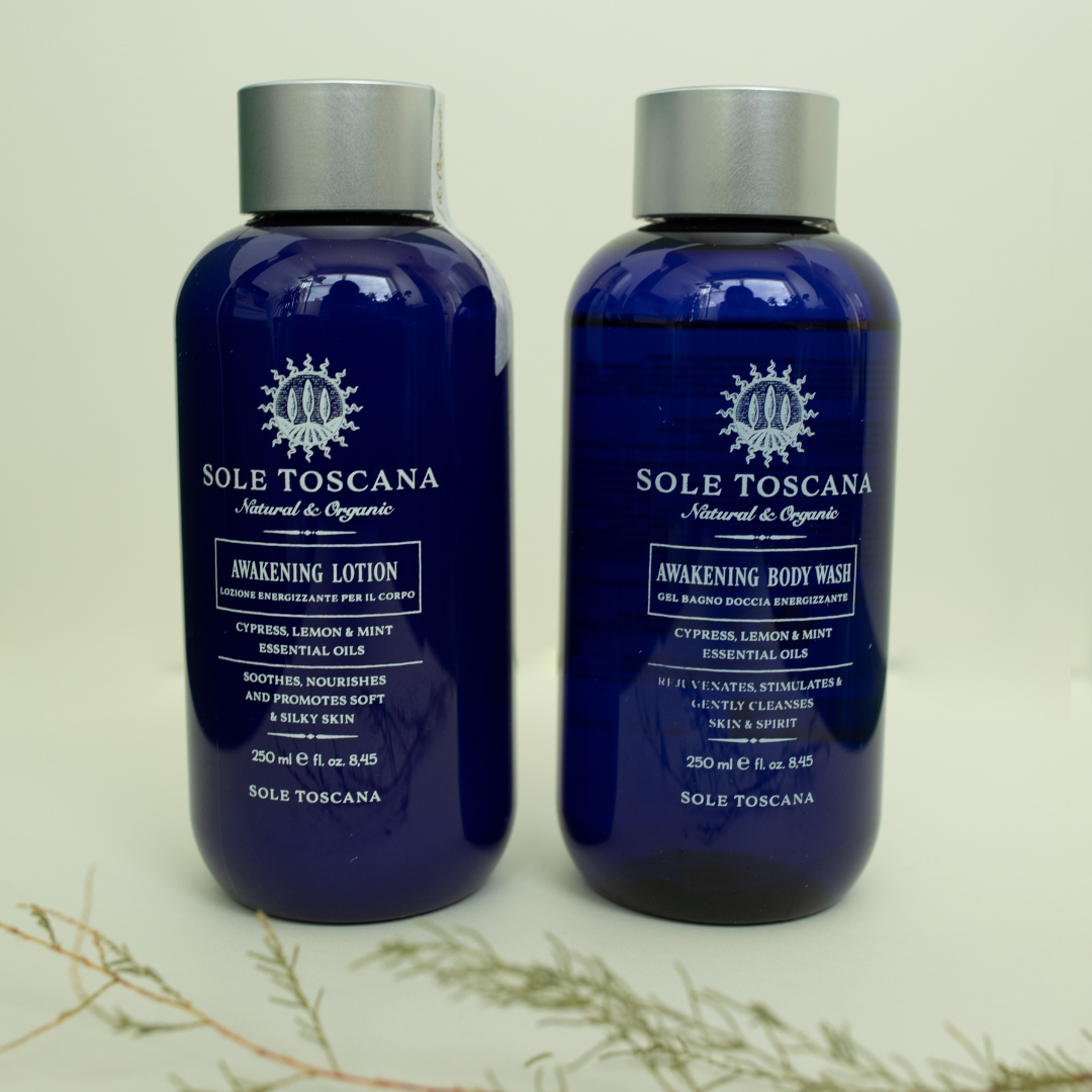 Awakening Organic Body Wash & Lotion Set - Sole Toscana